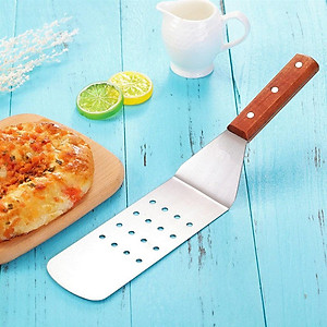 Stainless Steel Metal Griddle Spatula Griddle Accessories Hamburger Turner Scraper Pancake Flipper Great for BBQ Grill