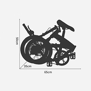 Xe đạp thể thao gấp gọn khung cacbon siêu nhẹ Sanhippo_ Xe đạp điều chỉnh độ cao cho trẻ em và người lớn có trợ lực