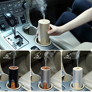 Máy Xông Tinh Dầu Xe Hơi Cao Cấp Gx02 | Giúp Tạo Hương, Khử Mùi, Chống Say Xe | Tặng 3 Chai Tinh Dầu Kobi Sả Chanh + Bạc Hà + Oải Hương Nhập Khẩu Ấn Độ