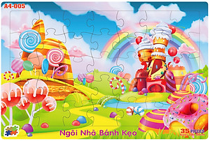 04 bộ tranh xếp hình 35 mảnh khổ A4 20x30cm – đồ chơi trí tuệ cho bé từ 2 tuổi – Combo 6