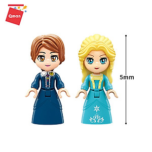 Đồ chơi xếp hình Xe ngựa hoàng gia dành cho bé gái Qman 2614