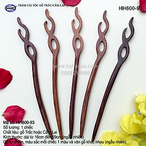Trâm cài tóc bằng gỗ Cẩm Lai/Trắc (Đủ kiểu dáng) HH600 - phong cách cổ trang, điêu khắc sang chảnh HOT TREND cho nữ  - HAHANCO