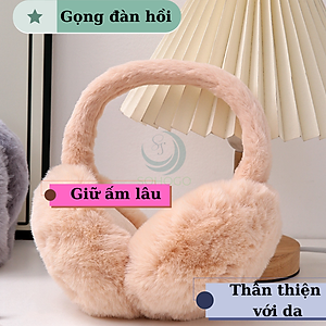 Bịt tai giữ ấm chống lạnh thời trang-Bịt tai giữ ấm chống lạnh thời trang-Chụp tai bông lông siêu dễ thương