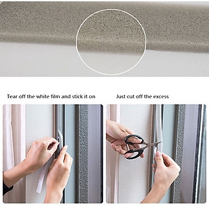 Ron Chặn Khe Cửa, Xốp Chặn Khe Cửa, Ngăn Gió, Bụi, Côn Trùng, Cách Âm, Mút Dán Khe Cửa