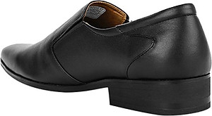 Giày tây nam da bò đế cao su mũi nhọn SUNPOLO SKT119 phiên bản đen