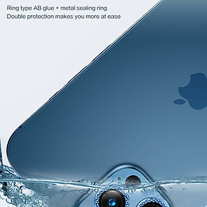 Bộ miếng dán kính cường lực Camera Diamond đính đá cho iPhone 12 Pro Max hiệu HOTCASE Kuzoom Lens Ring bảo vệ camera mang  lại khả năng chụp hình sắc nét full HD (độ cứng 9H, chống trầy) - hàng nhập khẩu
