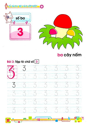 Tủ Sách Cho Bé Vào Lớp 1 - Bé Tập Đếm Và Tập Tô