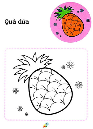 Sách 123 Nào Ta Tô Màu! - Hoa Quả