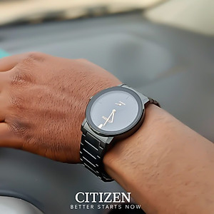 Đồng Hồ Nam Citizen Dây Thép Không Gỉ BE9187-53E - Mặt Đen