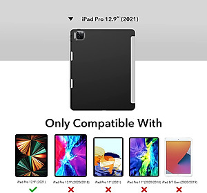 Bao Da Dành Cho iPad Pro 11 inch 2021/2022 và iPad Pro 12.9 inch 2021/2022 ESR Rebound Pencil Holder (Có khe cắm bút Apple Pencil) - Hàng Nhập Khẩu