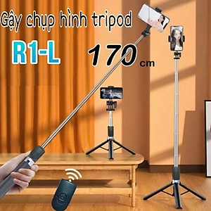 Gậy Tripod chụp ảnh tự sướng Selfie 3 chân gấp gọn 30cm, kéo dài 1M7 điều khiển từ xa có đèn Tripod chụp ảnh livestream - Hàng nhập khẩu