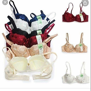 Áo lót lovely có gọng đệm mỏng thêu hoa nổi xuất nhật