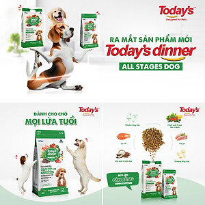 [ 1KG ] Thức ăn hạt cho chó mọi lứa tuổi TODAY'S DINNER 