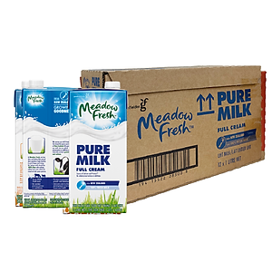 Thùng 12 hộp Sữa tươi tiệt trùng nguyên kem Meadow Fresh 1L hàng New Zealand
