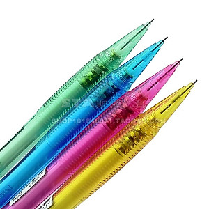 Bút chì kim Pentel Fiesta AX105C ngòi 0.5mm thiết kế hiện đại trang bị đầu tẩy 4 màu lựa chọn