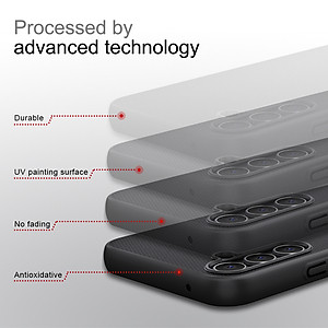 Ốp Lưng Sần chống sốc cho Samsung Galaxy A54 hiệu Nillkin Super Frosted Shield (Đính kèm giá đỡ hoặc miếng dán từ tính) - Hàng Chính Hãng
