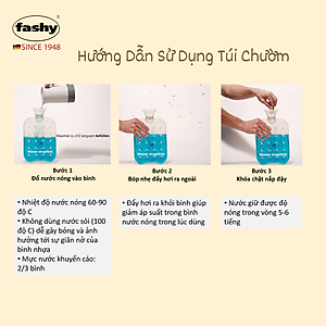 Túi chườm nóng lạnh nhập khẩu 100% từ Đức thương hiệu Fashy dòng cổ điển, tiêu chuẩn chất lượng Châu Âu giúp giảm các cơn đau kỳ kinh nguyệt, đau đầu,... hạ sốt tự nhiên, phù hợp cho người lớn, nhiều màu sắc