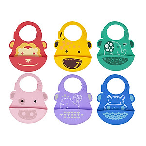 Yếm silicon ăn dặm cho bé Marcus & Marcus, từ 6 tháng