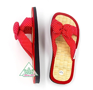 Dép chiếu Hương Quế DCQ-49 với nguyên liệu thân thiện môi trường (sợi chiếu, bột quế, sợi đay)