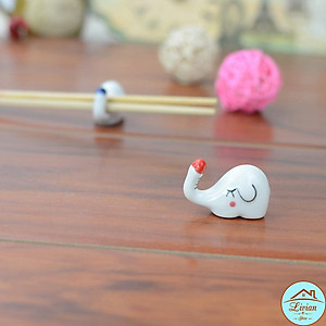 Gác đũa bàn ăn bằng sứ hình chú voi xinh- vịt con- gấu trúc xinh xắn – phụ kiện bàn ăn 