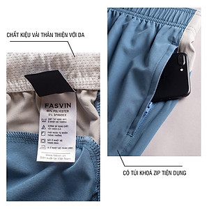 Quần đùi nam Fasvin Q20207.HN quần short thể thao vải gió chun chất lượng cao mềm mại thoáng mát không bai không xù