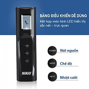 Máy Nén Ép Trị Liệu Suy Giãn Tĩnh Mạch Chân Nikio NK-287 - Massage Chân Bằng Công Nghệ Túi Khí Tân Tiến Với Áp Suất 50 Kpa - Tích Hợp Nhiệt Sưởi Ấm Đầu Gối - Tăng Tuần Hoàn Máu, Hỗ Trợ Cải Thiện Suy Giãn Tĩnh Mạch Và Đau Nhức Chân