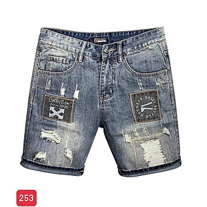 Quần Short Nam Chất Jean Co Giãn, Quần Sọt Nam Màu Đen Xám, Quần Đùi Nam thời trang cao cấp MuradFashion MSS78