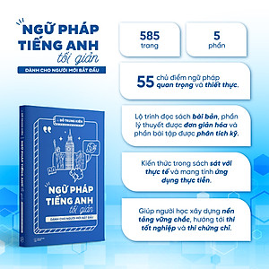 Sách Ngữ Pháp Tiếng Anh Tối Giản dành cho người mới bắt đầu - Tác giả BS. Đỗ Trung Kiên