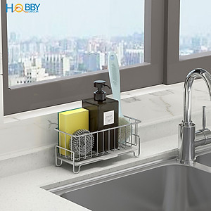 Kệ để đồ rửa chén bát gác trên bồn rửa inox 304 Hobby Home Decor KRC5
