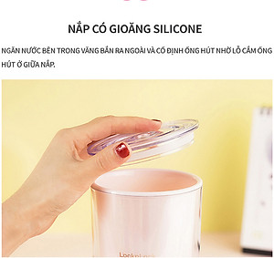 Ly Nhựa 2 Lớp LocknLock Double Wall Cold Cup Cherry Blossom 750ml HAP509