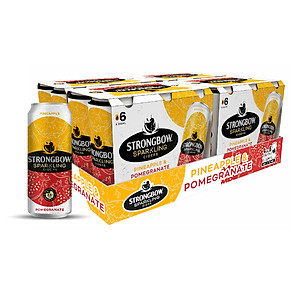 Thùng 24 Lon Nước Trái Cây Lên Men Strongbow Vị Thơm Và Lựu 320ml