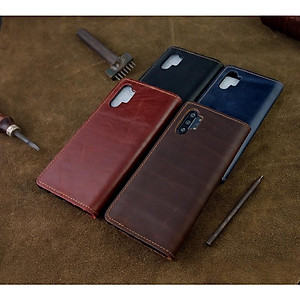 Bao da dành cho Samsung Galaxy Note 10 plus da bò thật