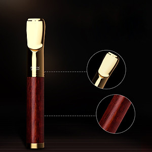 Tẩu Thuốc, tẩu lọc thuốc, đầu lọc thuốc gỗ đàn hương hút 2 size thuốc to và nhỏ ZOBO ZB-671 nâu