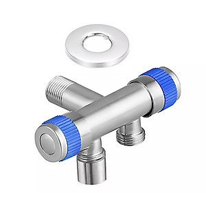 Van vòi nước đa năng 02 đầu kèm bộ xịt vệ sinh Inox 304 (Hàng chính hãng)