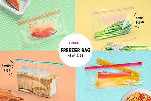 Combo 2 set túi Zip đựng & bảo quản thực phẩm - nội địa Nhật Bản ( 16 chiếc size M + 12 chiếc size L)