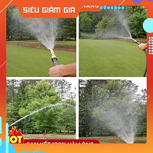 Đầu vòi xịt nước tăng áp đa năng Vòi phun tăng áp bằng đồng tưới cây - rửa xe cực mạnh - 3 chế độ 206587