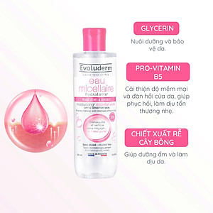 Nước tẩy trang Evoluderm Micellar Cleansing Water 250ml