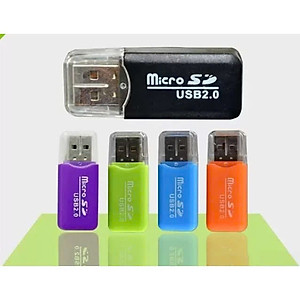 Đầu đọc thẻ nhớ điện thoại Micro SD, mini SD,MMC, Plus, SDHC, RS-MMC - Hàng Nhập Khẩu - Giao Màu Ngẫu Nhiên