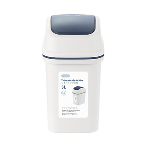 Thùng Rác Nắp Lật Hiro Nhiều Cỡ Bền Đẹp Hàng Xuất Nhật Inochi - Chính Hãng ( tặng kèm khăn lau đa năng pakasa) 