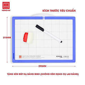 Bảng nhựa học sinh Hồng Hà Friendly dùng bút và phấn - 3289