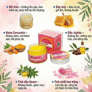 Kem nghệ đa năng Mulrose 30g Dưỡng da, giảm mụn, mờ thâm, se khít lỗ chân lông, chàm sữa, hăm, bị bỏng, vết thương hở.. Mul Rose [Chính Hãng]