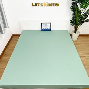 Ga chống thấm họa tiết xanh Mint LoveMama 1 màu chính hãng loại 1