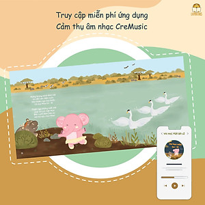 Sách Thơ Âm Nhạc - Cuốn Voi Học Múa Ba-lê - Sách bìa cứng tặng sticker và mã đăng nhập App Cảm thụ âm nhạc
