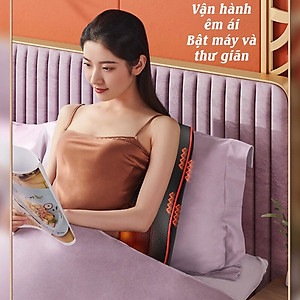 Gối Massage Cổ Vai Gáy Hồng Ngoại Đa Năng  20 Bi Cao Cấp, Bảo Hành 12 Tháng