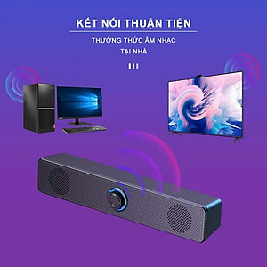 Loa Buletooth Bass siêu mạnh kết nối PC Laptop điện thoại tivi, loa vi tính để bàn E-3511 công suất 6W Usb/ jack 3.5mm - Hàng chính hãng