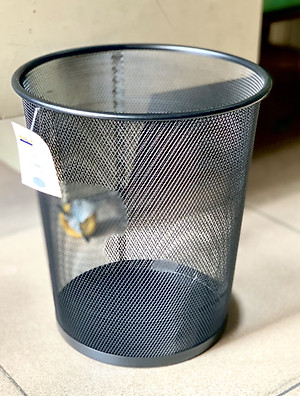 Sọt rác Kim Loại Văn Phòng Tròn Top Point HY63515 2 Màu (Ngẫu Nhiên)