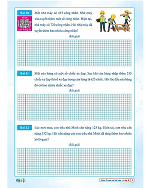 Sách - Giải toán có lời văn lớp 3 - chương trình mới