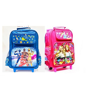 Balo cần kéo đi học cho bé trai tiểu học cấp 1 siêu nhân ABC