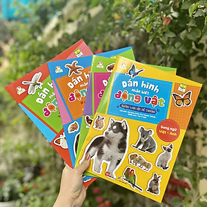 Sách Dán hình nhận biết động vật - Những loài vật dễ thương