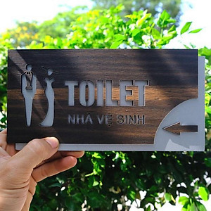 Bảng gỗ CARINA TB006- Bảng toilet- Bảng phòng vệ sinh- Bảng WC F06